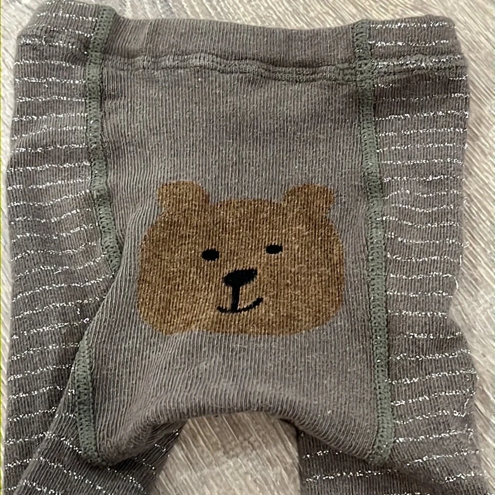 Baby Gap Sparkle Stripe Knit Tights sz 2 / 3